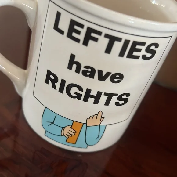Vintage “Lefties have Rights” Coffee Mug - Picture 2 of 7